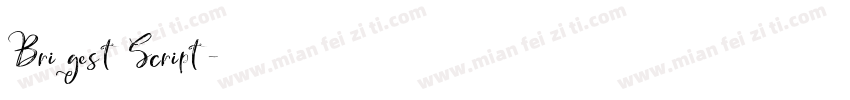 Brigest Script字体转换